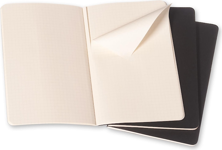 Image du produit Moleskine Coffret de poche Cahier de 3 (A6, Quadrillé, Couverture souple)