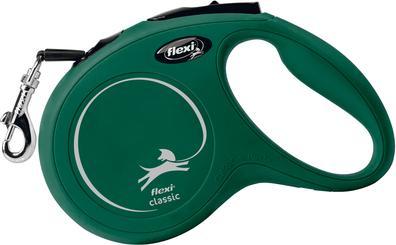 Actual product image Flexi New Classic bånd S, 5M, 15KG, olivengrøn (S, Dog, Walks)