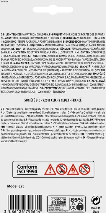 Actual product image Bic J25 Mini