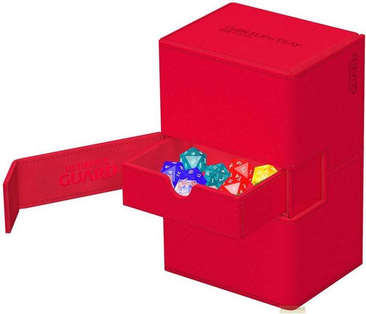 Actual product image Ultimate Guard Twin Flip'n'Tray 160+ XenoSkin Monocolor Rouge