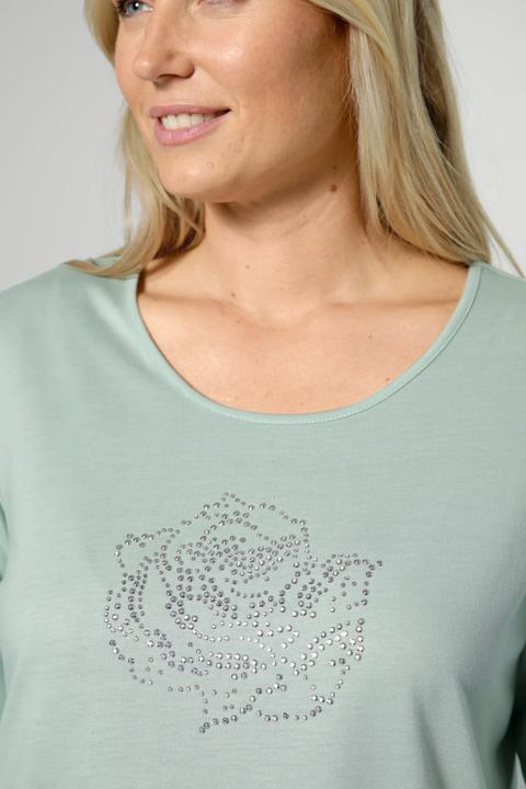 Produktbild Meyermode T-Shirt, Rosen-Motiv, Rundhals, 3/4-Ärmel (42)