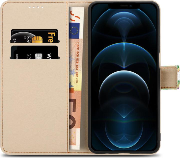 Actual product image Cadorabo Book cover with print (Apple iPhone 12 Pro Max)