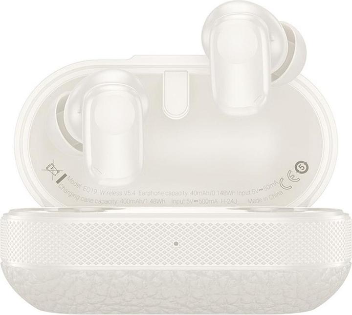 Produktbild Hoco Wireless headphones wireless earphone bluetooth TWS EQ19 milky white (7 h, Kabellos)
