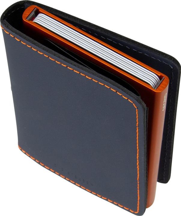 Actual product image Secrid Slimwallet Matte Nightblue & Orange