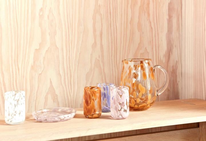 Produktbild OYOY Living Frühstücks- & Dessertteller Jali 1 Stück,Rosa/Transparent (1 x, 15.60 cm)