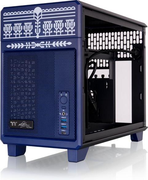 Actual product image Thermaltake TR100 Koralie Edition Cobalt Blue (Mini-ITX)