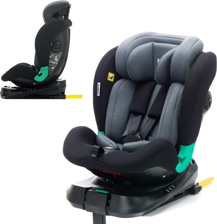 Produktbild Fillikid Reboarder Luca 360 Schwarz Grau (Reboarder, ECE R129/i-Size Norm)