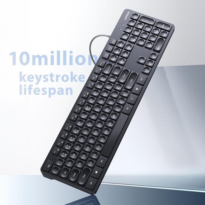 Actual product image Ugreen KU004 90875 keyboard wired 1.5 m for Windows / MacOS - black (Cable)