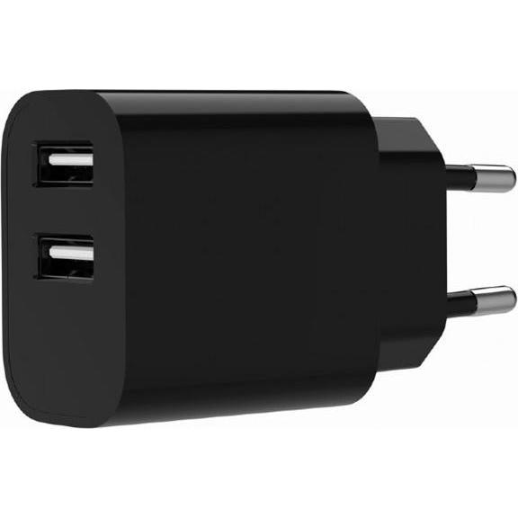 Gembird Chargeur secteur 2x ports USB-A (Noir) (12 W, 2 Ports) (TA-UC-2A12-01-BK)