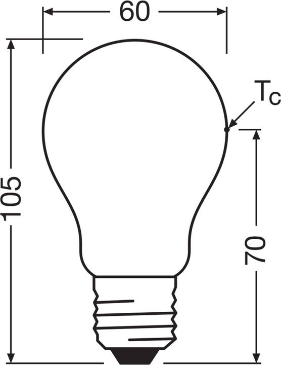 Immagine prodotto Osram Lampada LED ad alta efficienza classe A Filament CLASSIC 3.8W 840 smerigliata E27 806lm 4000K neutra (E27, 3.80 W, 806 lm, 1 x, A)