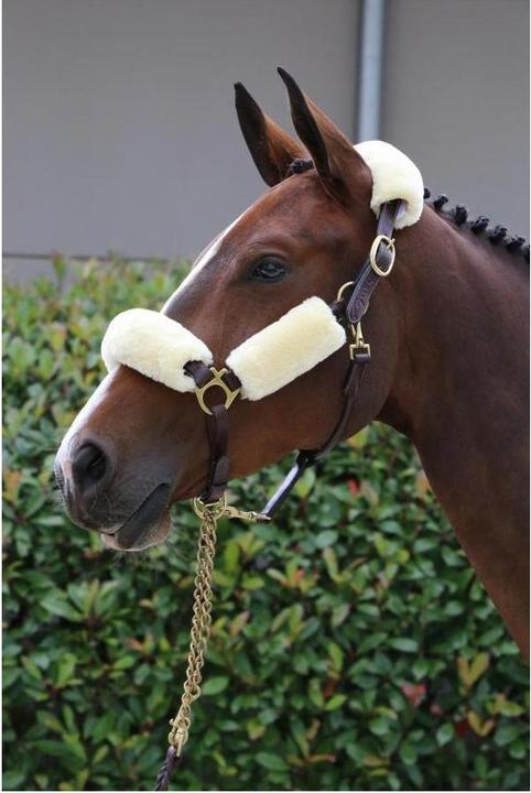 Actual product image Kentucky Horsewear Halter set 4 parts sheepskin (artificial)