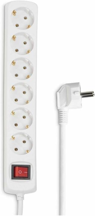 Actual product image Hama Distribution Panel 6-Way 45° with Switch (6x, 1.40 m)