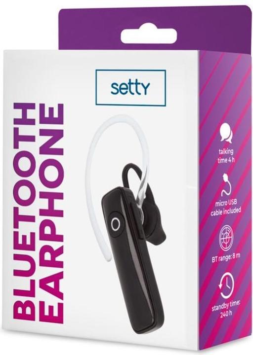 Actual product image Setty Bluetooth earphone SBT-01 black (4 h, Wireless)