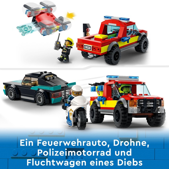 Produktbild LEGO Löscheinsatz und Verfolgungsjagd (60319, LEGO City)
