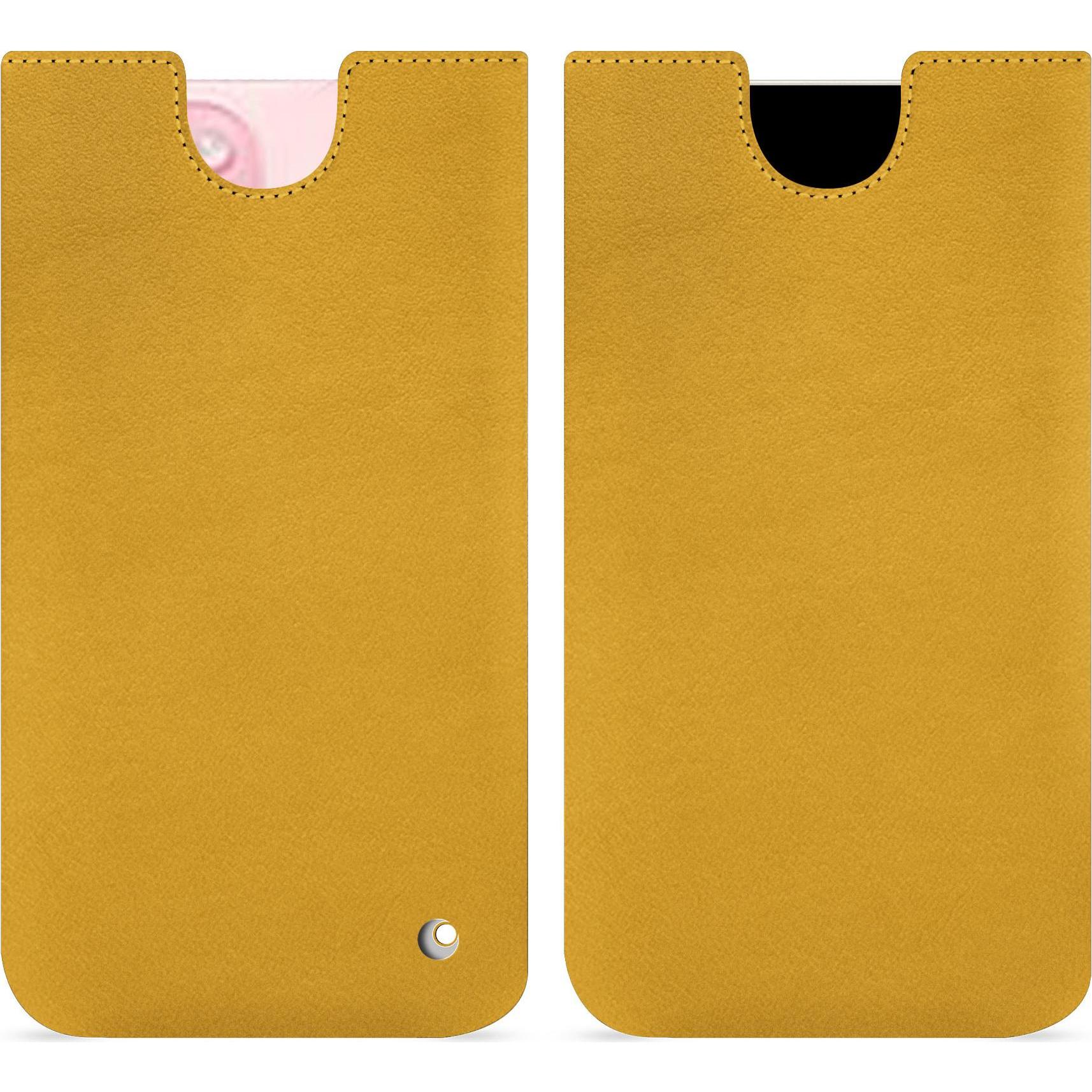 Noreve Lederschutzhülle (Apple iPhone 15), Smartphone Hülle, Orange