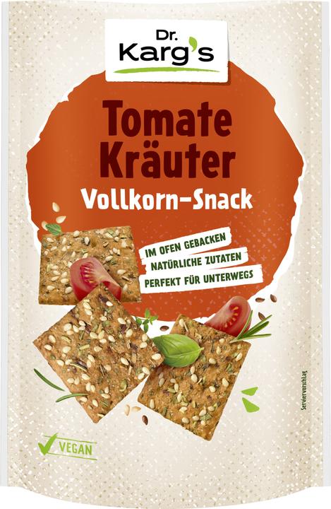 Actual product image Dr. Karg's Tomato and herb snack (123 g)