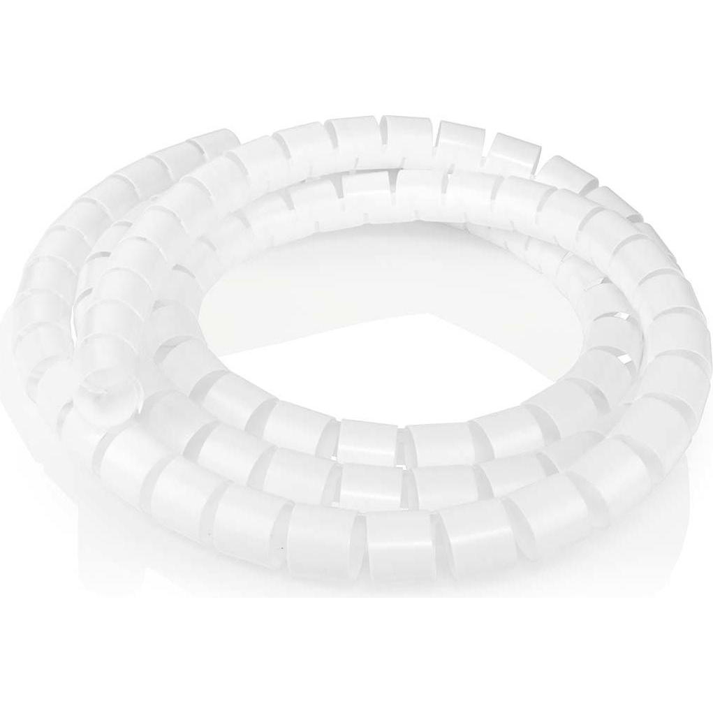 Nedis, Kabelschutz + Kabelführung, Kabelmanagement Hülse 2.00 m 1 Stück max. Kabeldicke: 28 mm PE Weiss (Kabeldurchlass,...