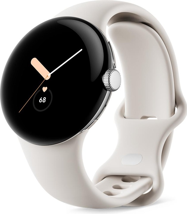 Actual product image Google Active wristband for Pixel Watch size S L (Stainless steel, Fluoroelastomer)