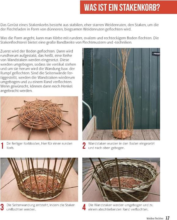 Produktbild Weidenkörbe flechten (Deutsch, Jonathan Ridgeon, 2016)
