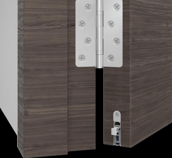 Actual product image Athmer Türdichtung Kältefeind WS,833mm, blank/PVC grau