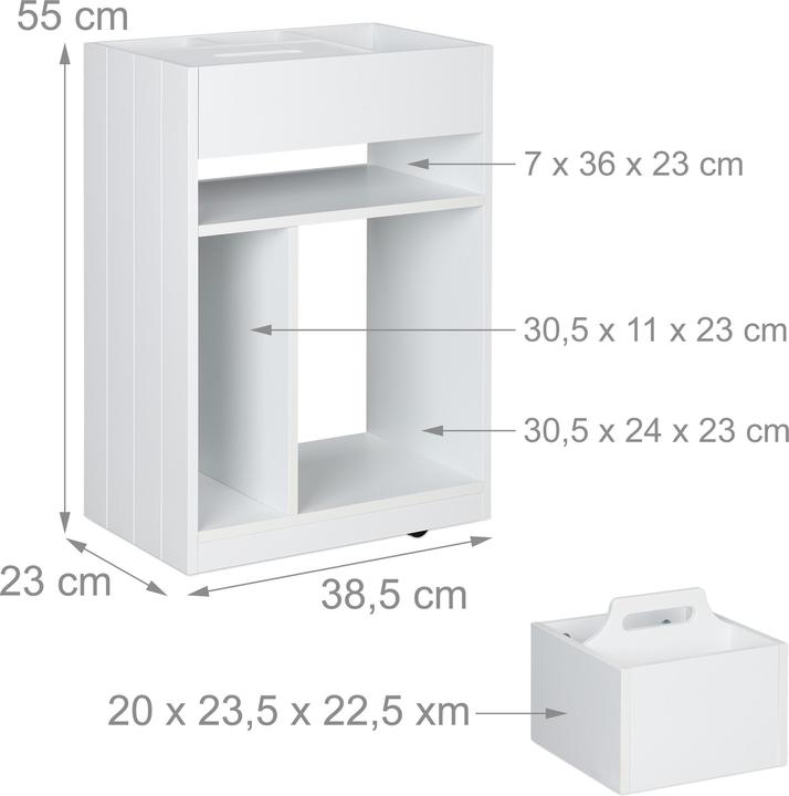 Produktbild Relaxdays Nischenregal (38.50 x 23 x 55 cm)