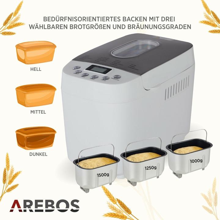 Image du produit Arebos Brotbackautomat