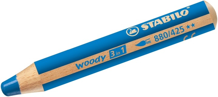 Actual product image STABILO woody 3 in 1 coloured pencil (Medium blue, 1 x)