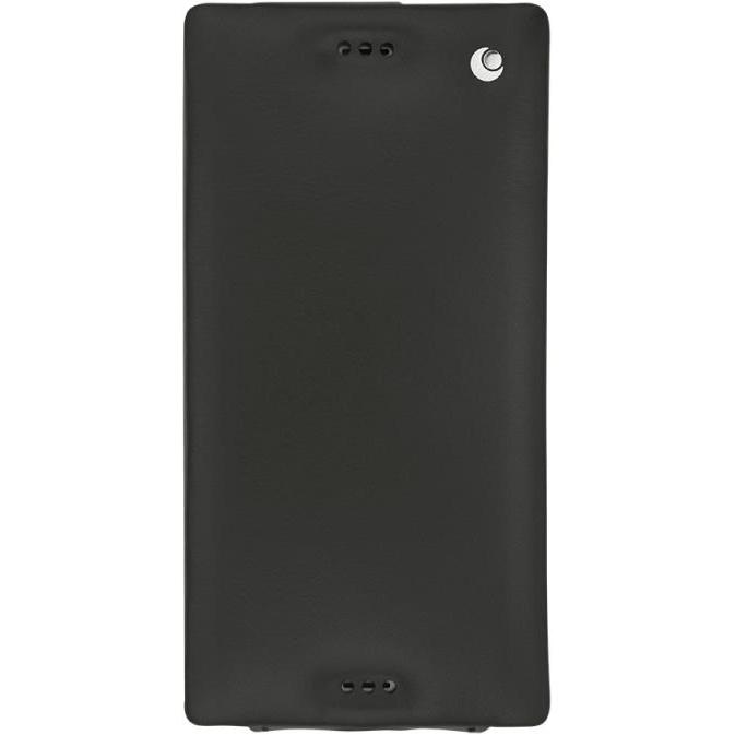 Noreve Lederschutzhülle (Sony Xperia XZ1), Smartphone Hülle, Schwarz