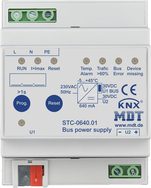 MDT Bus voltage supply Diagnostic funct. 640mA, 4TE