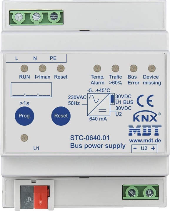 Immagine prodotto MDT Alimentazione di tensione del bus Funzione di diagnostica. 640mA, 4TE