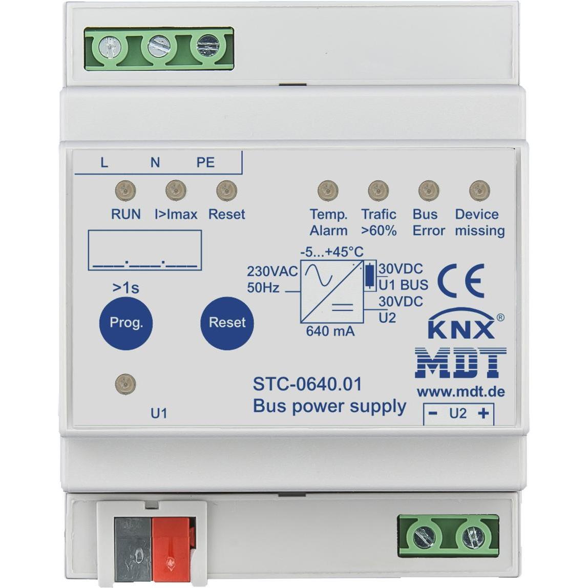 MDT, Multimeter, Busspannungsversorgung Diagnosefunkt. 640mA, 4TE