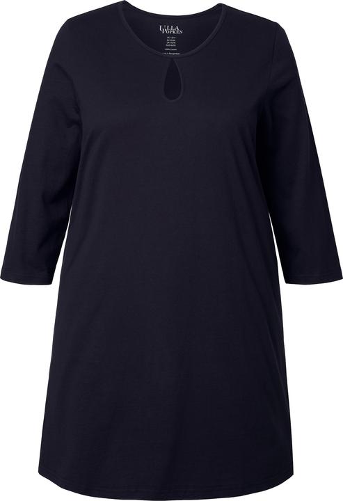Actual product image Ulla Popken Keyhole Cutout 3/4 Sleeve Knit Tunic (58)