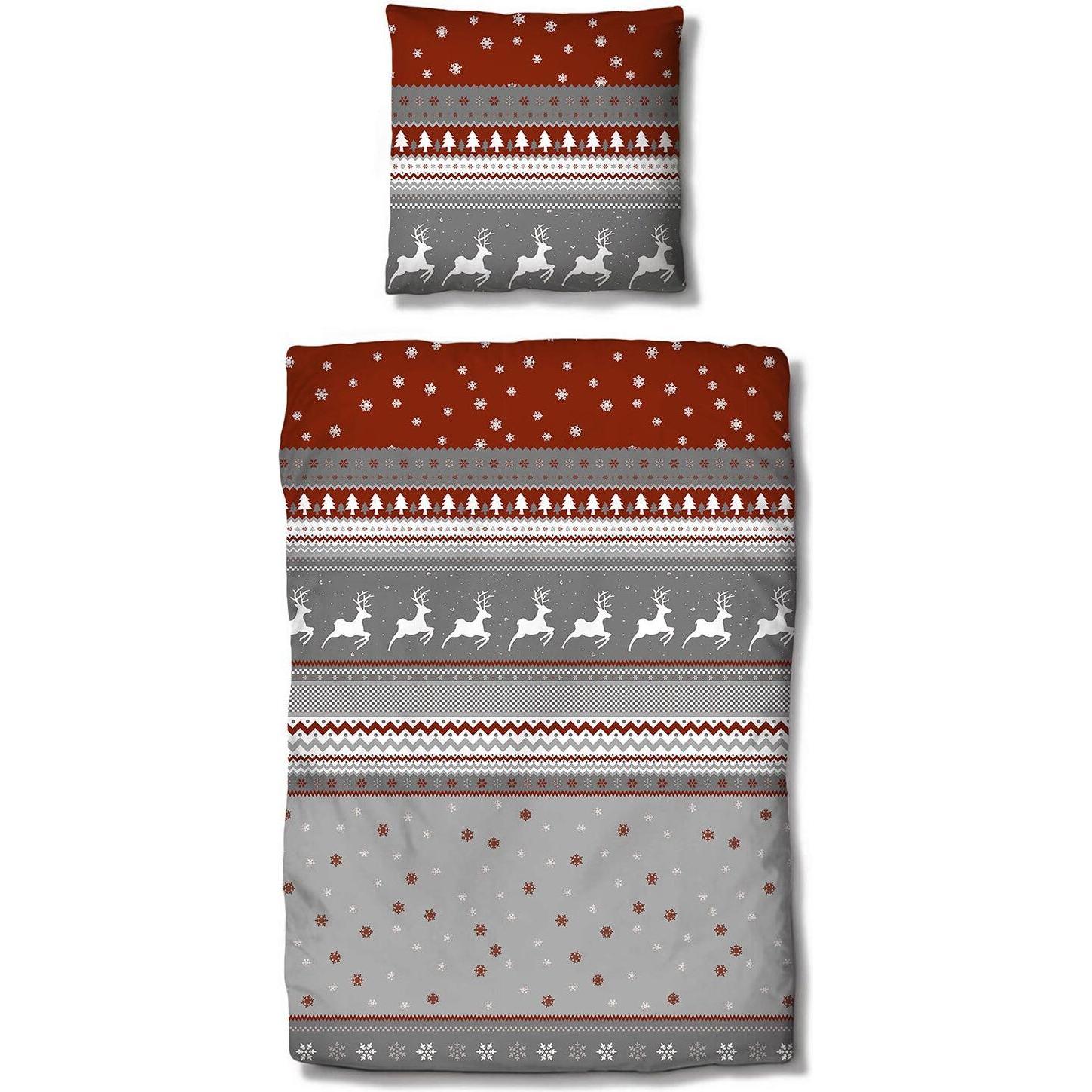 Traumschlaf, Bettwäsche, Hirsche (Bettwäsche Set, 155x220 cm + 80x80 cm)