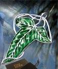 Actual product image Noble Collection Lord of the Rings Brooch Elvish Leaf Brooch (silver plated)