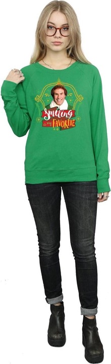 Actual product image Elf Womens/Ladies Buddy Smiling Sweatshirt (L)