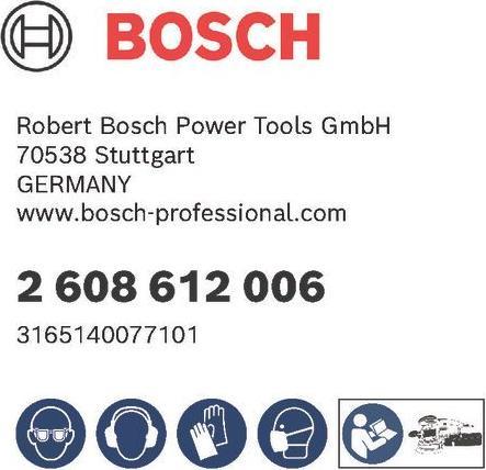 Actual product image Bosch Professional Zubehör Polishing felt for random orbital sander, soft, Velcro, 128 mm, 5-pack