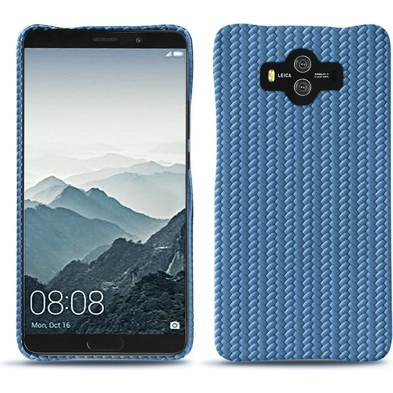 Noreve Lederschutzhülle (Huawei Mate 10), Smartphone Hülle, Blau
