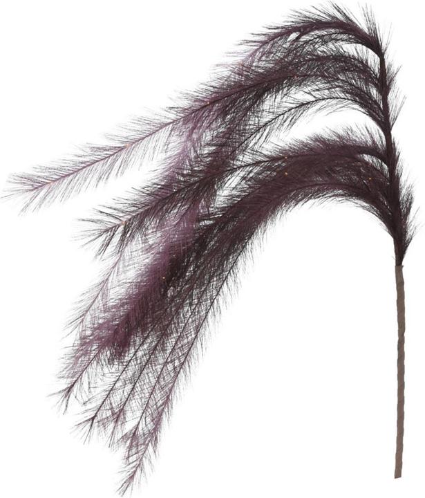 Immagine prodotto Casativo Decorazione illuminata 6 piume, decorazione di piume con LED e funzione timer, melanzana, 130 cm