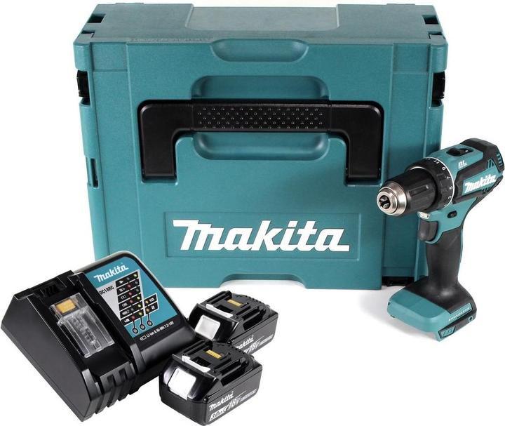 Actual product image Makita DDF485RFJ 2x 3.0 Ah 18V cordless drill screwdriver