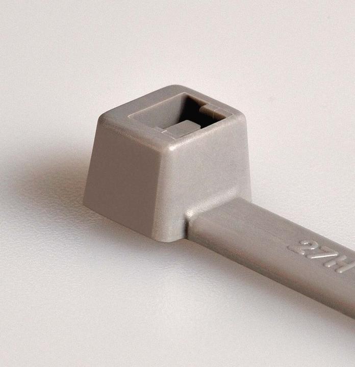 Actual product image HellermannTyton Closure tape T18R gray (Plastic cable ties, 101.60 mm, 100 pcs.)