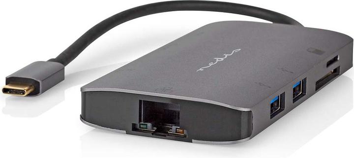 Produktbild Nedis USB Multi-Port-Adapter | USB 3.2 Gen 1 | USB-C™ Stecker | HDMI™ Ausgang / Micro SD / RJ45 Buch (USB-C, 7 Ports)