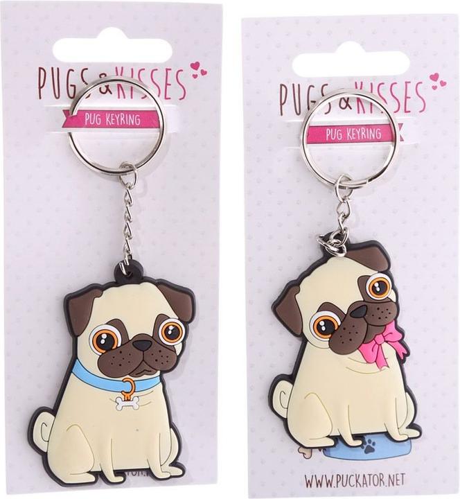 Actual product image Roost Keychain Pug KEY48