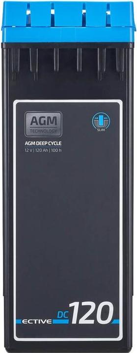 Produktbild Ective AGM Batterie 120Ah 12V Deep Cycle Slim Front Terminal Versorgungs Akku Versorgungsbatterie (12 V, 120 Ah)