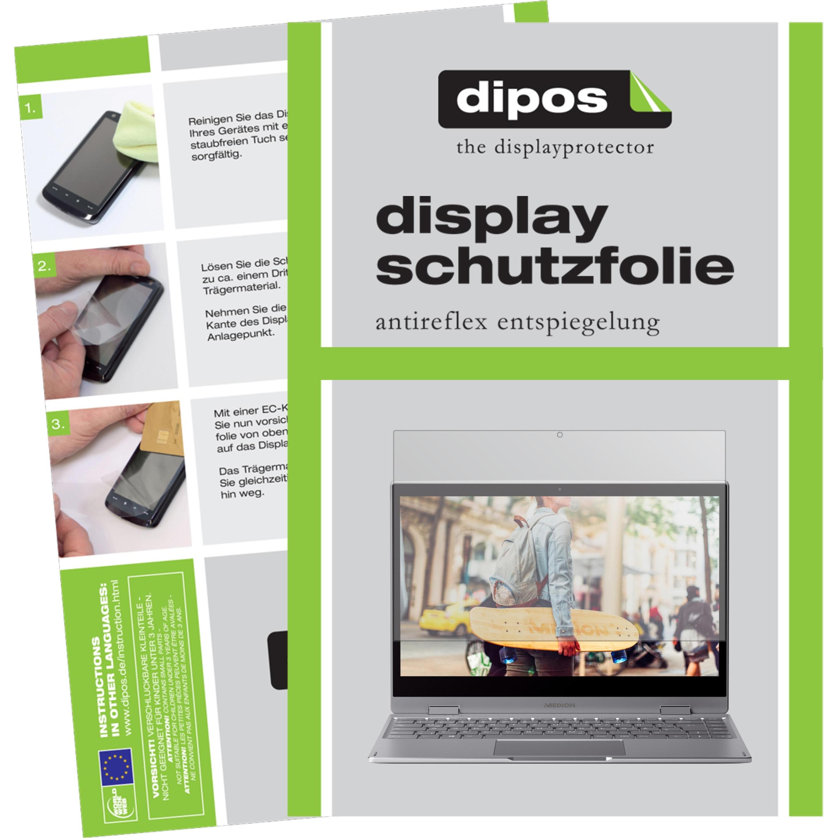 Dipos Displayschutzfolie Antireflex (1 Stück, Akoya E4272), Tablet Schutzfolie