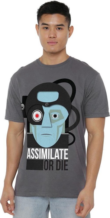 Immagine prodotto Assimilate or Die Maglietta Uomo (XL)
