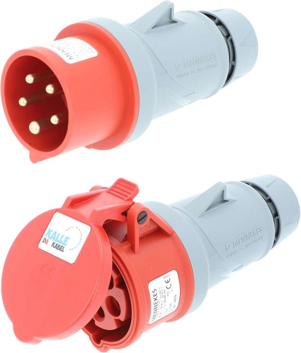 Immagine prodotto Kalle das Kabel Kalle CEE Gummi-Verlängerungskabel Phasenwender 400V 16A IP44 (20 m)