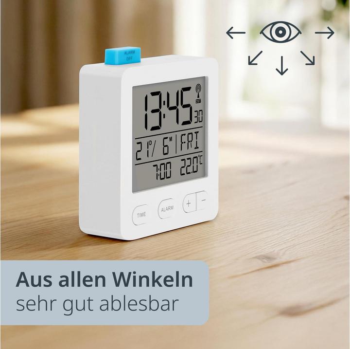 Actual product image ADE Digitalwecker Weiss