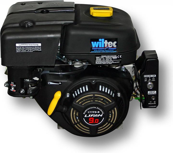 Produktbild Wiltec LIFAN 177 Benzinmotor 6,6 kW 9 PS Ölbadkupplung 2:1 Kartmotor E-Start 270 ccm