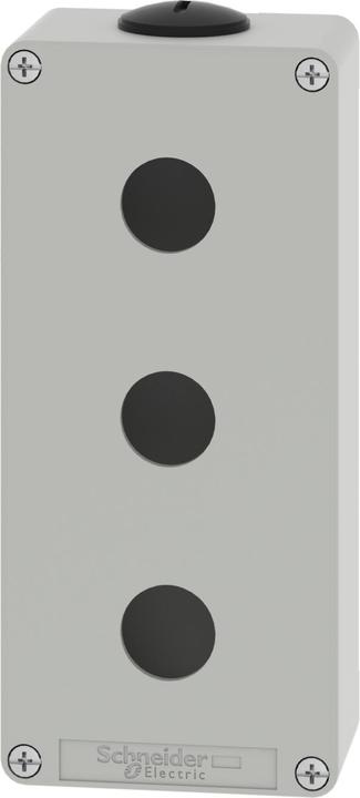 Produktbild Schneider Electric XAPD3203 Leergehäuse XAP Metall grau für 3x22mm - CSA (Gehäuse)