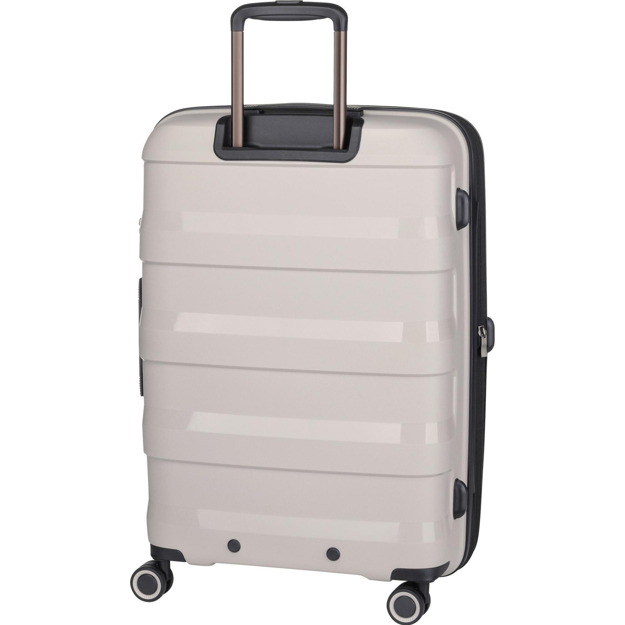Stratic, Koffer, Straw + Hartschalen Koffer(), Beige, (65 l, M (50 - 90l))